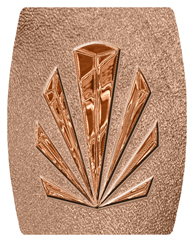 DAREC 602 CP SH BZ Copper Sunburst Shimmer Bronze Background